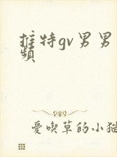 推特gv男男视频