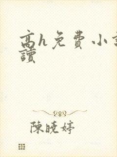 高h免费小说阅读