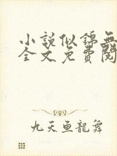 小说似锦无弹窗全文免费阅读