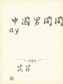 中国男同同性gay