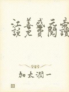 江善盛元帝的小说免费阅读无弹窗