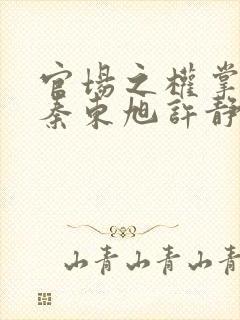 官场之权掌天下秦东旭许静小说全文阅读小说