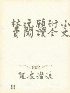 林晚顾衍小说免费阅读全文最新章节封面