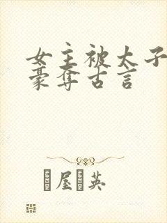 女主被太子强取豪夺古言