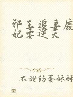 邪王追妻废材狂妃要逆天