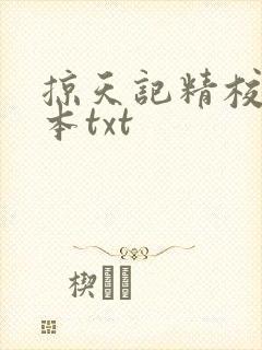 掠天记精校版全本txt