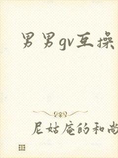 男男gv互操