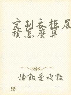 定制衣柜展开面积怎么算封面