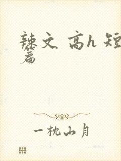 辣文 高h 短篇