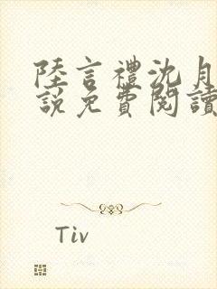 陆言礼沈月慈小说免费阅读最新章节