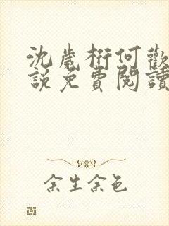 沈岁桁何欢的小说免费阅读最新章节封面