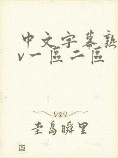 中文字幕熟女av一区二区