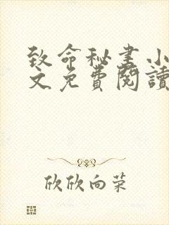 致命秘书小说全文免费阅读无弹窗