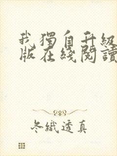 我独自升级小说版在线阅读