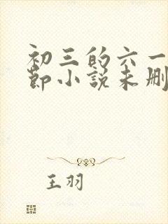 初三的六一儿童节小说未删减