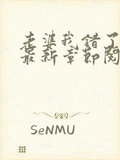 老婆我错了小说最新章节阅读全文