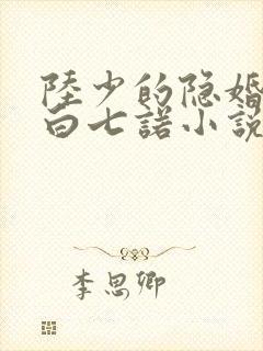 陆少的隐婚罪妻白七诺小说