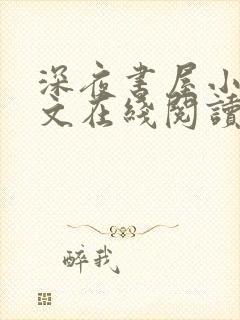 深夜书屋小说全文在线阅读