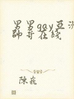 男男gay亚洲帅哥在线