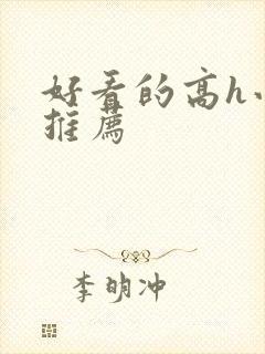 好看的高h小说推荐封面