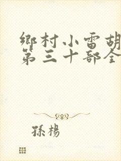 乡村小雷胡秀英第三十部全文