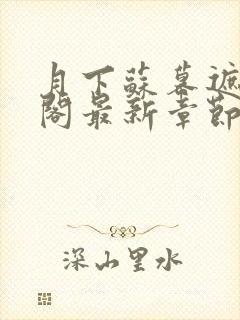 月下苏幕遮笔趣阁最新章节免费阅读