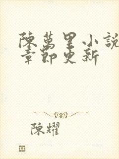 陈万里小说最新章节更新封面