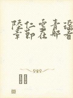 陆仁云青瑶最新章节在哪看