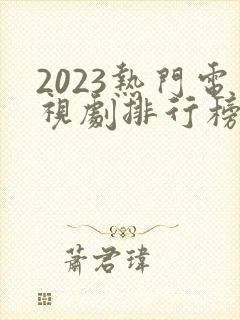 2023热门电视剧排行榜前十名