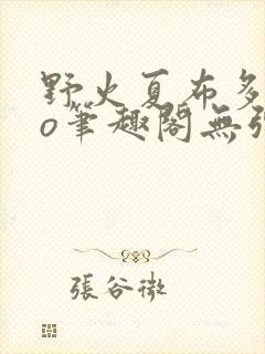 野火夏布多昂po笔趣阁无弹窗封面