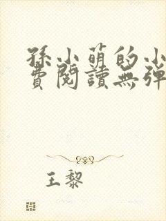 孙小萌的小说免费阅读无弹窗