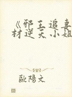 《邪王追妻:废材逆天小姐》