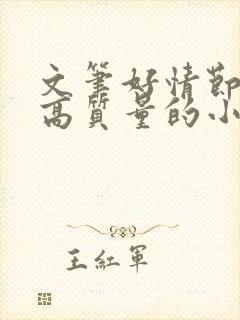 文笔好情节好的高质量的小说推荐封面