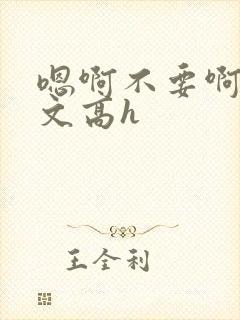 嗯啊不要啊男男文高h封面