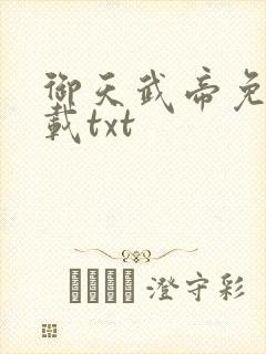 御天武帝免费下载txt