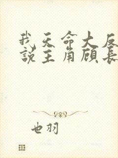 我天命大反派小说主角顾长歌封面