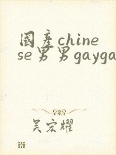 国产chinese男男gaygay1069封面
