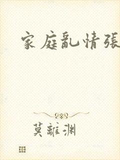 家庭乱情张爽封面