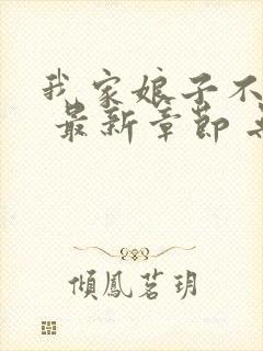 我家娘子不对劲 最新章节 无弹窗