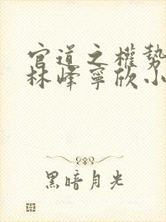 官道之权势滔天林峰宁欣小说阅读封面