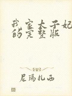 我家太子妃超凶的完整版