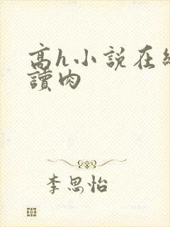 高h小说在线阅读肉封面