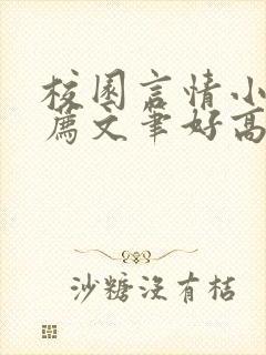 校园言情小说推荐文笔好高质量完结封面