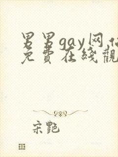 男男gay网站免费在线观看封面