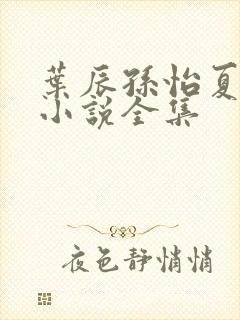 叶辰孙怡夏若雪小说全集
