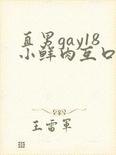 直男gay18小鲜肉互口封面