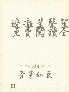 边澈叶声笙小说免费阅读全文无弹窗