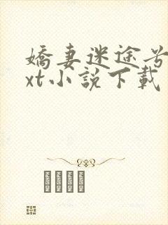 娇妻迷途兮夜txt小说下载