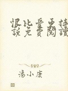 恨比爱更持久小说免费阅读