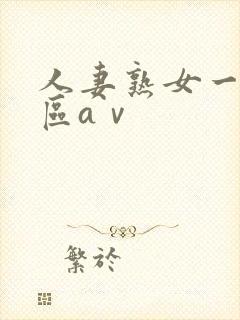 人妻熟女一区二区aⅴ封面